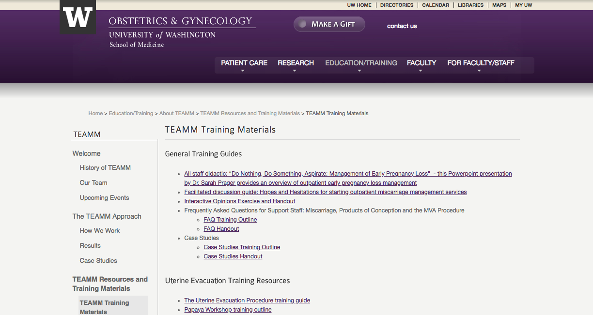 TEAMM Training Materials
