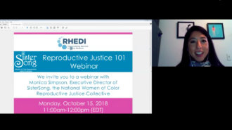 Reproductive Justice 101 Webinar