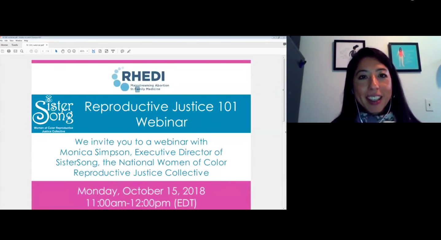 Reproductive Justice 101 Webinar